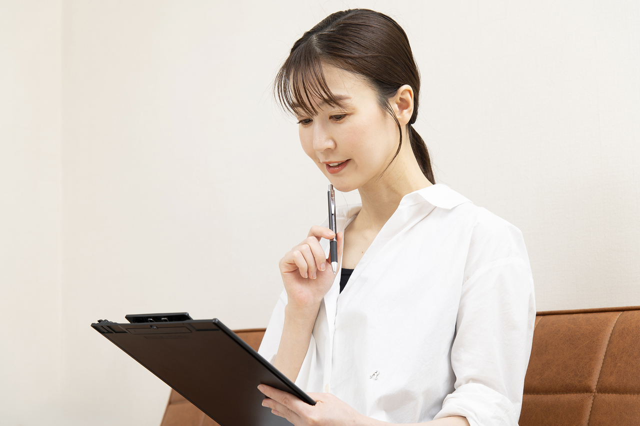 全身バランス矯正　カルテ記入