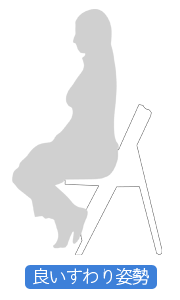 正しい座り方　姿勢の取り方