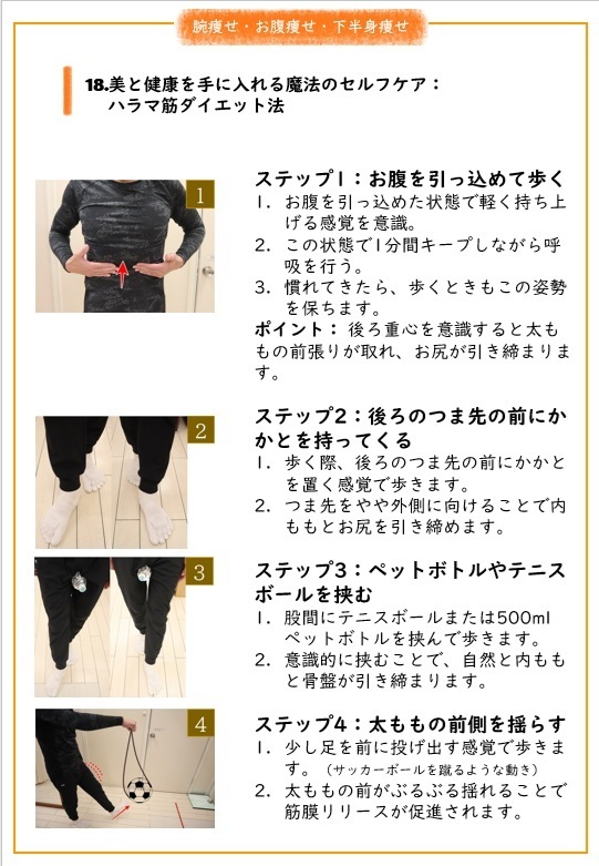 美と健康を手に入れる魔法のセルフケアハラマ筋ダイエット