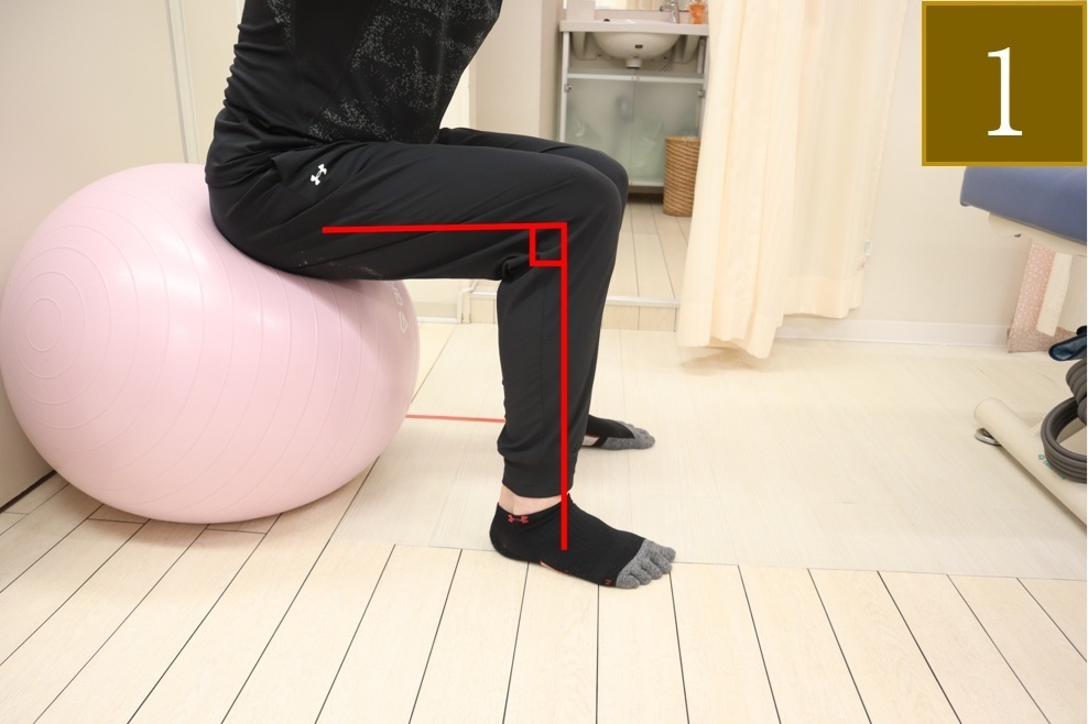 バランスボールを使った大腰筋のエクササイズ